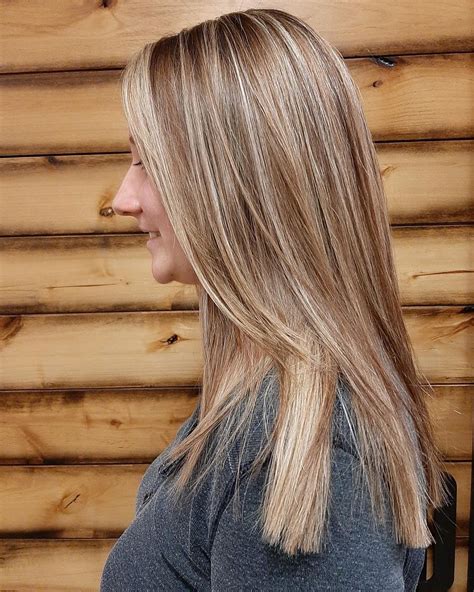 dirty blonde hair with brown highlights